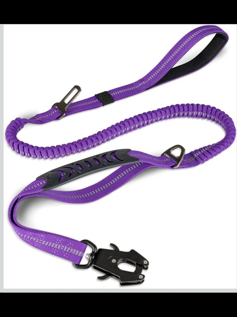 Tactical Dog Leash, Car Seatbelt Heavy Duty, 4-6FT 